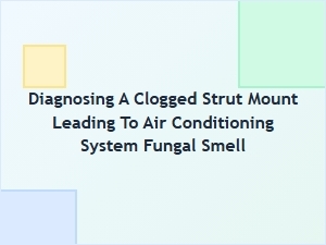 A Clogged Strut Mount Can Cause a Fungal Ac Smell